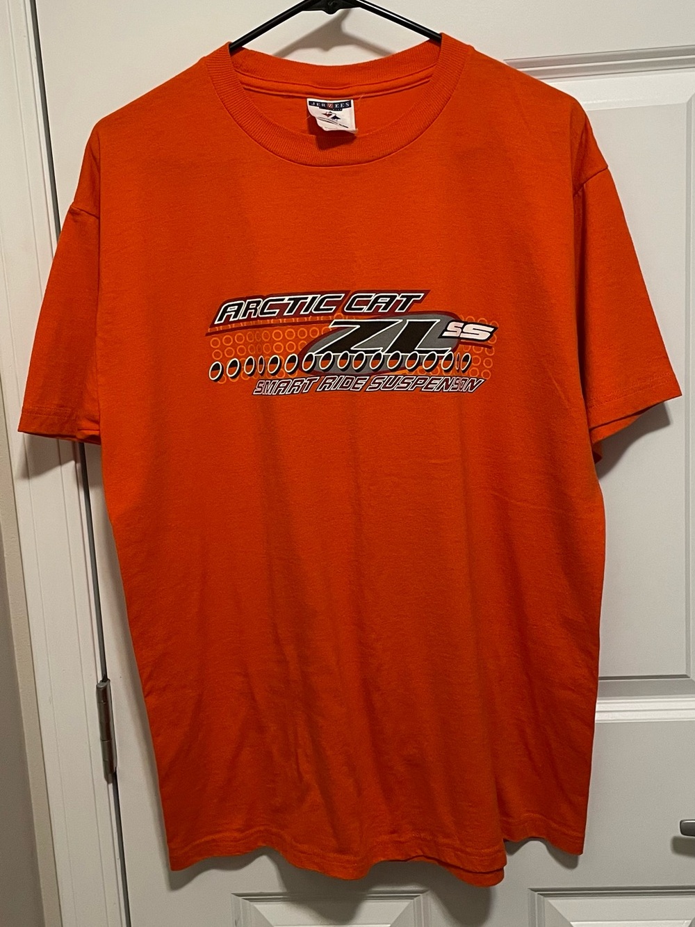 VTG Arctic Cat ZL SS Smart Ride Suspension T Shirt Orange Racing Graphic Size L
